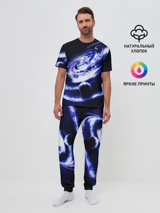 Мужская пижама с брюками / GALAXY