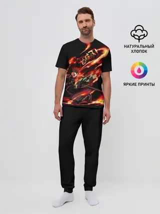 Мужская пижама с брюками / Клинок, рассекающий демонов