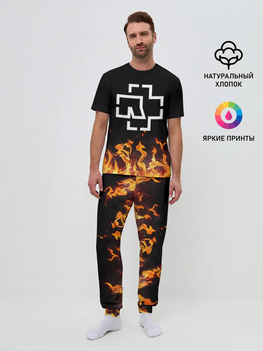 Мужская пижама с брюками / Rammstein