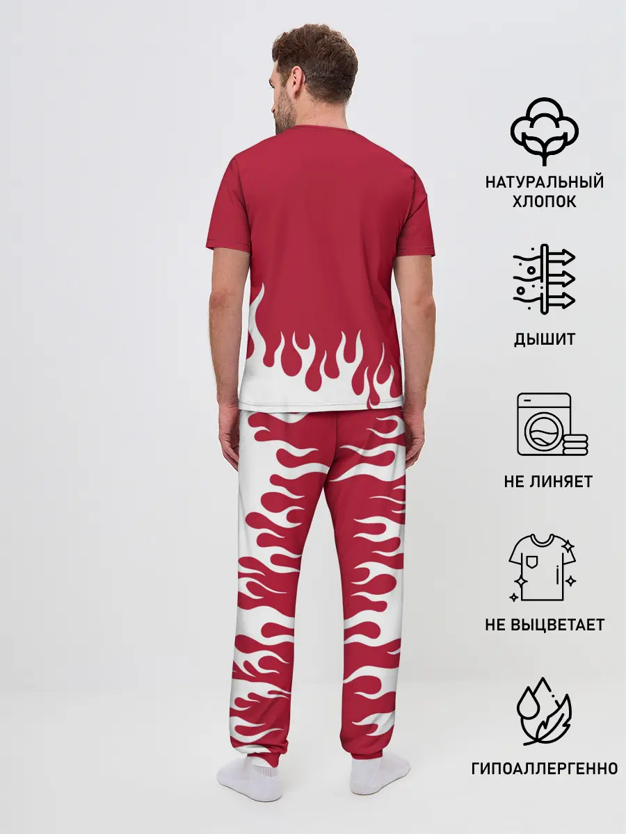 Мужская пижама с брюками / AC DC