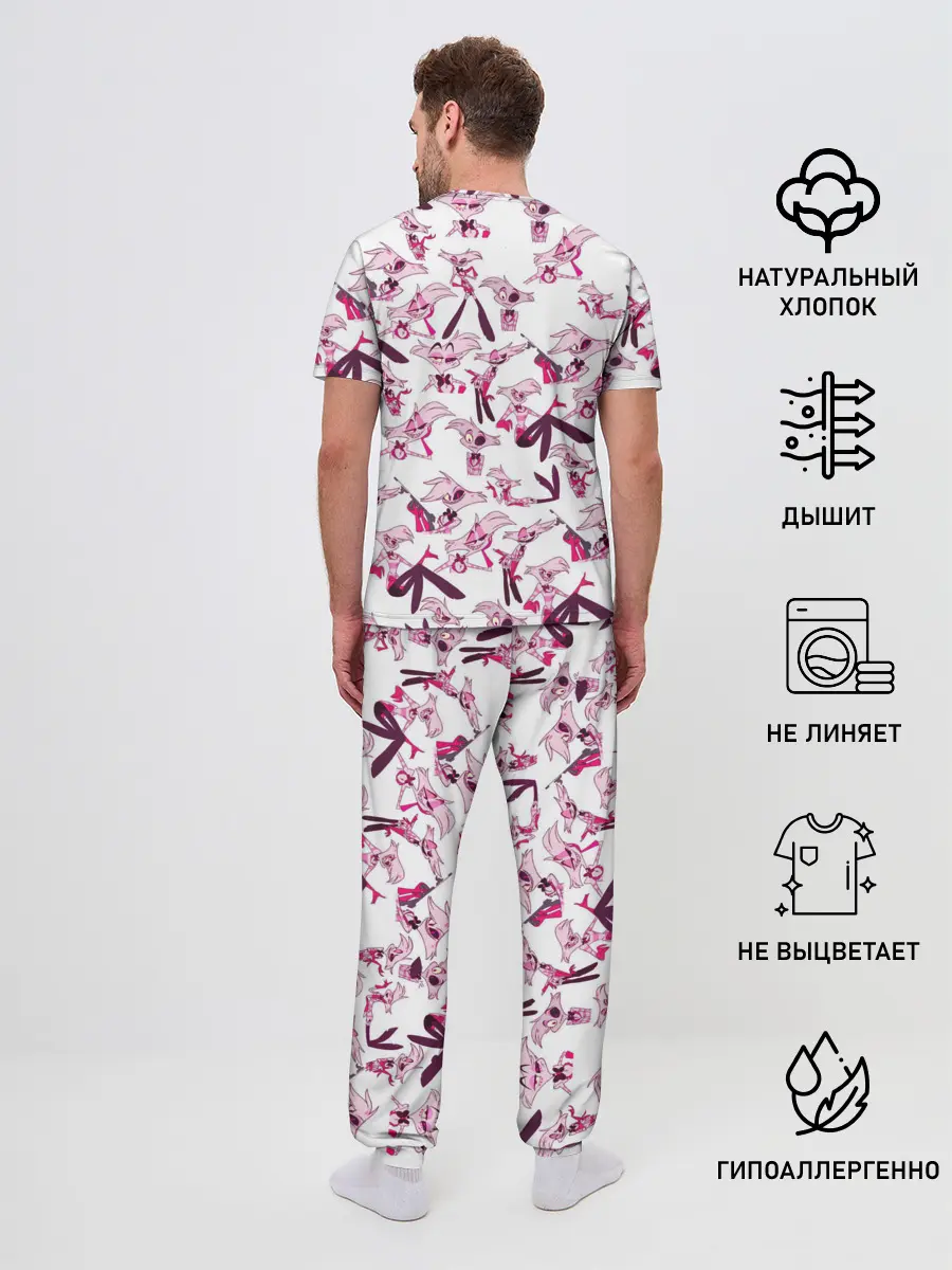 Мужская пижама с брюками / Hazbin Hotel: Angel Dust