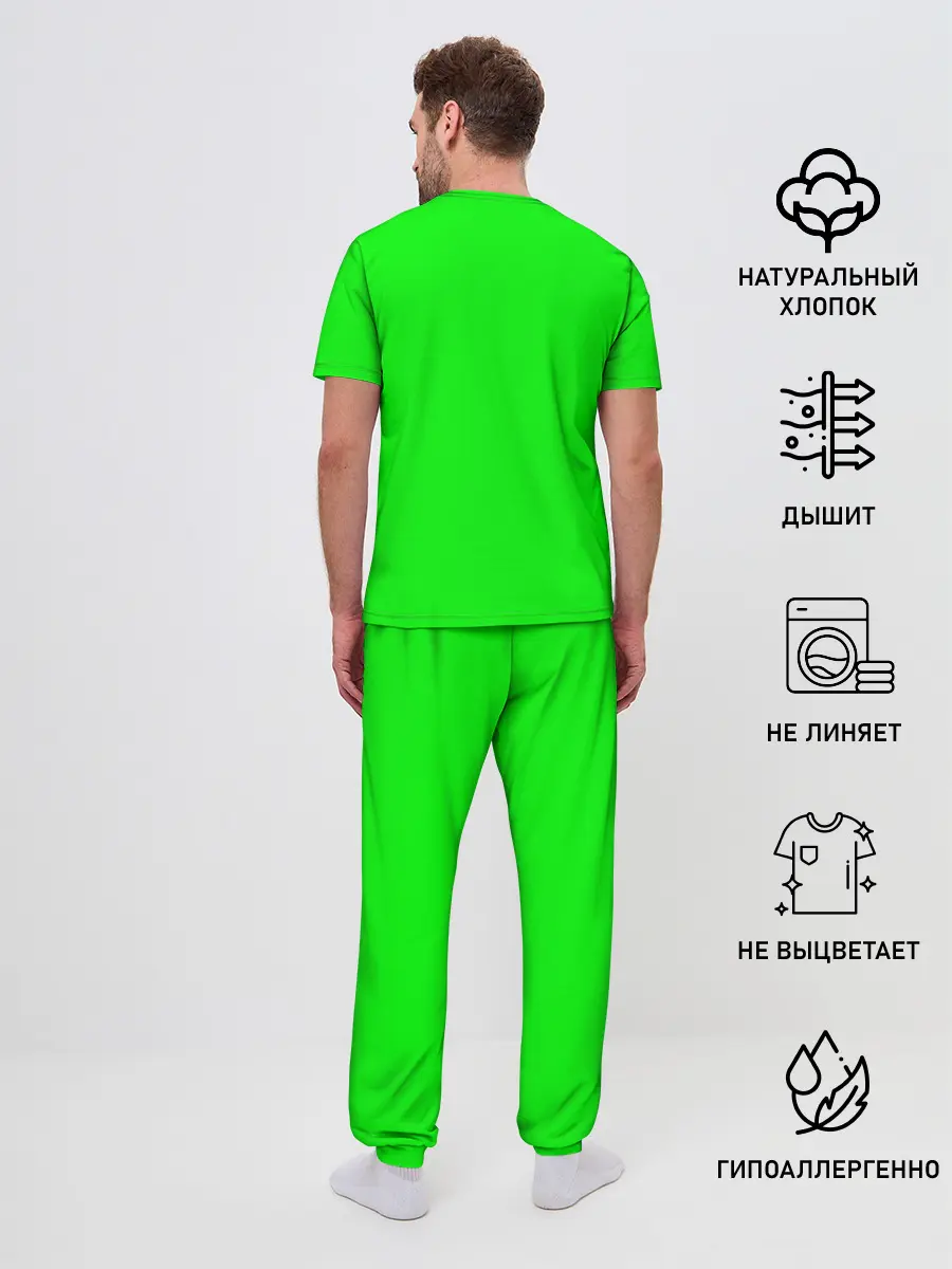 Мужская пижама с брюками / MINECRAFT CREEPER