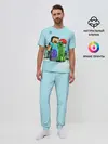 Мужская пижама с брюками / MINECRAFT НОВОГОДНИЙ