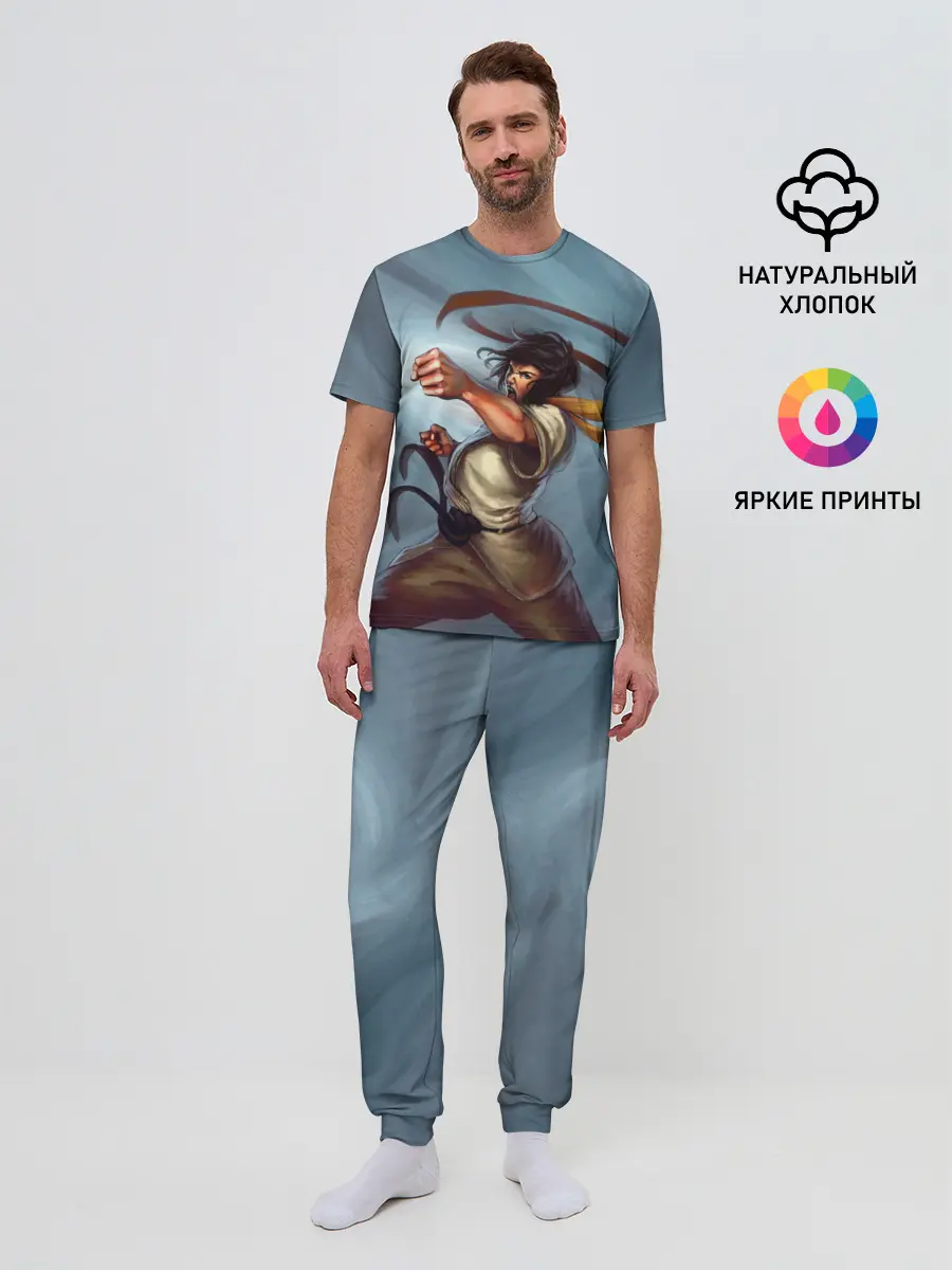 Мужская пижама с брюками / Karate girl