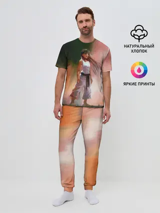 Мужская пижама с брюками / Girl