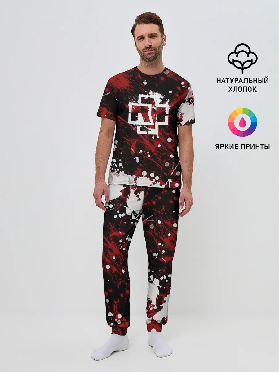 Мужская пижама с брюками / Rammstein
