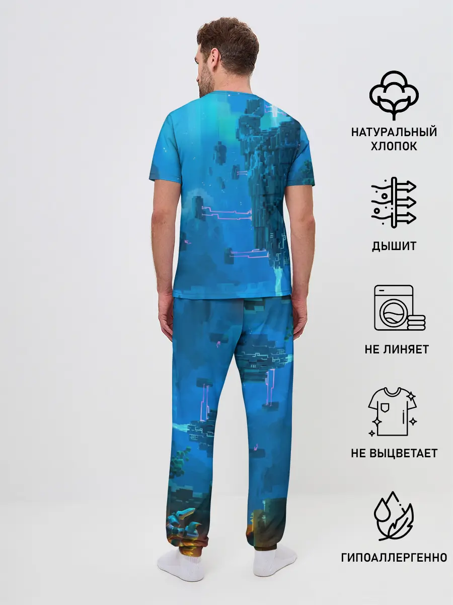 Мужская пижама с брюками / Майнкрафт