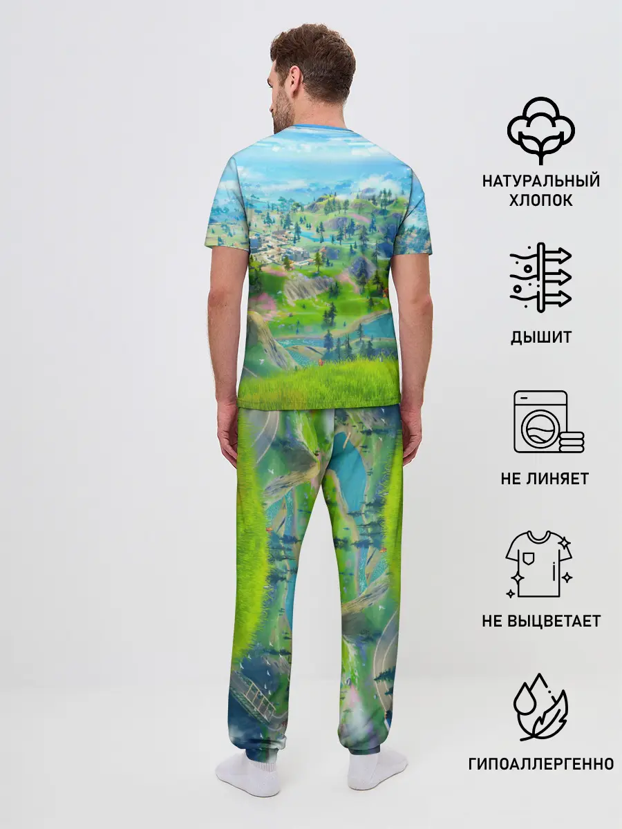 Мужская пижама с брюками / Fortnite