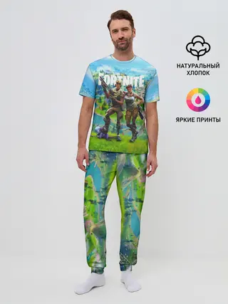 Мужская пижама с брюками / Fortnite