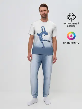 Мужская пижама с брюками / Фигурное катание