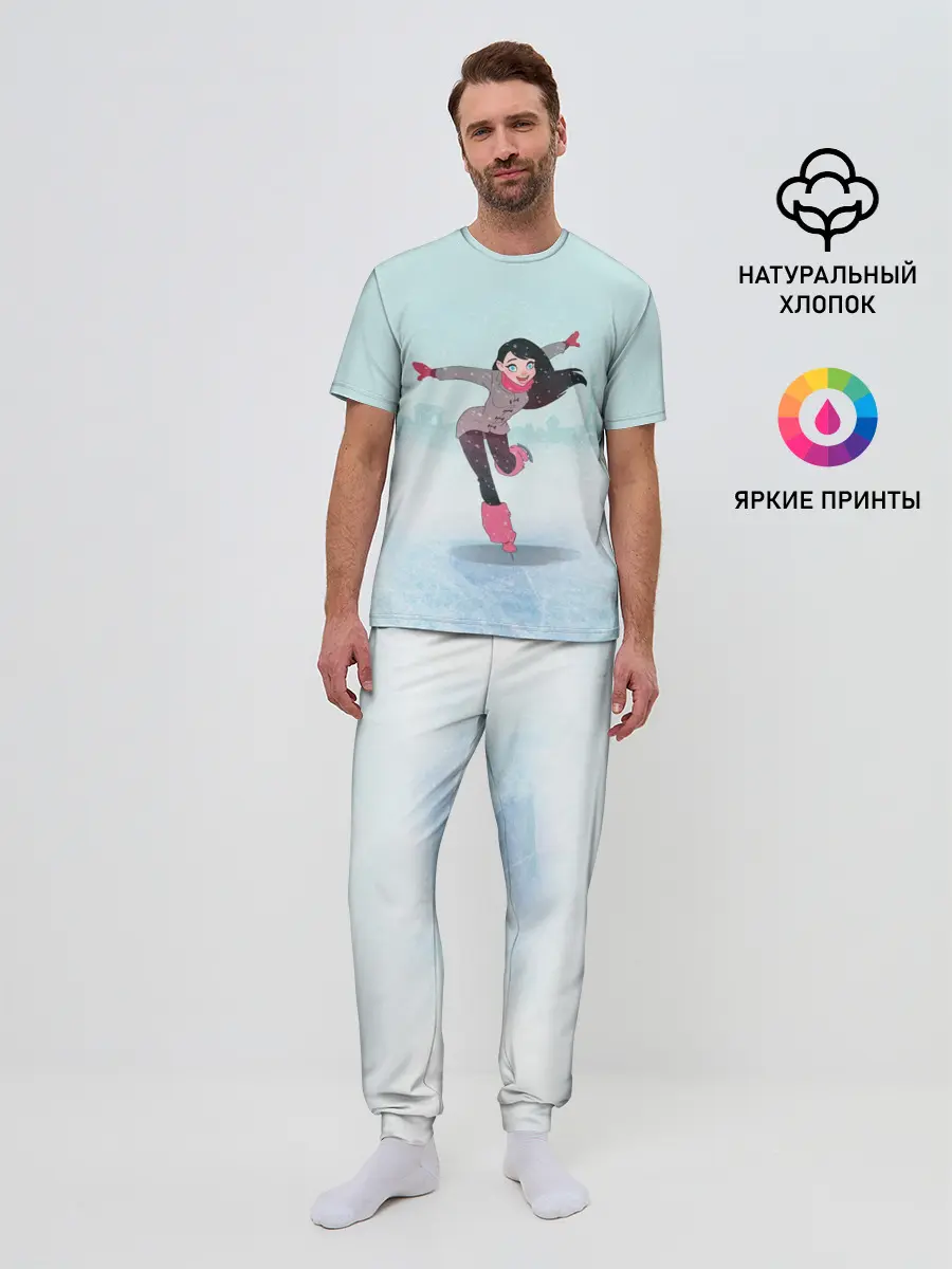 Мужская пижама с брюками / Фигурное катание