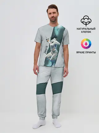 Мужская пижама с брюками / Фехтовальщик
