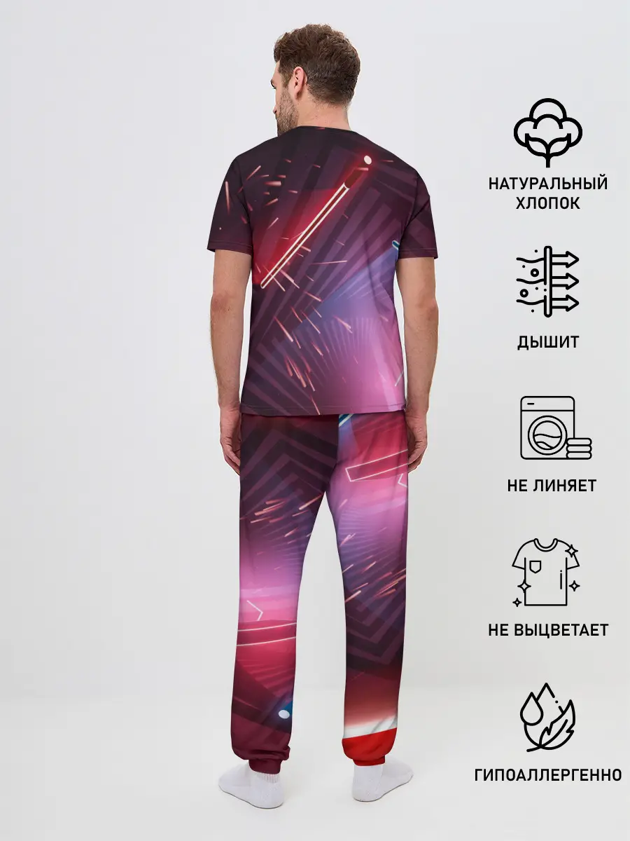 Мужская пижама с брюками / Beat Saber