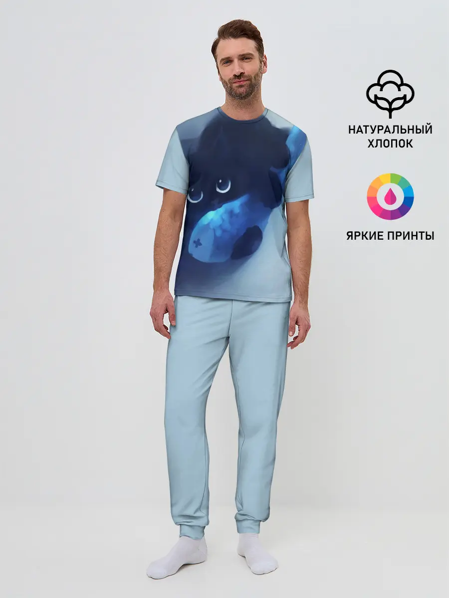 Мужская пижама с брюками / Аниме CAT