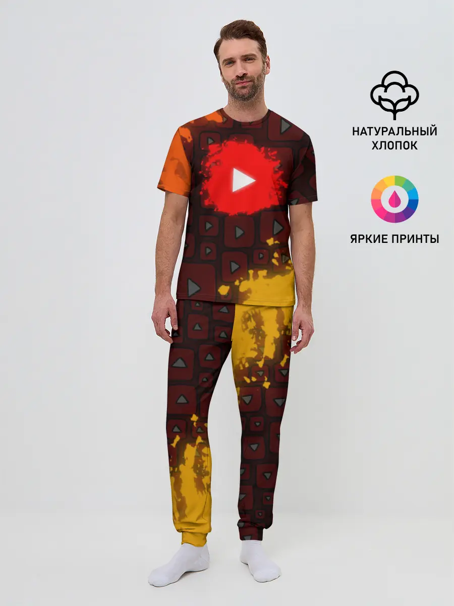 Мужская пижама с брюками / YouTube