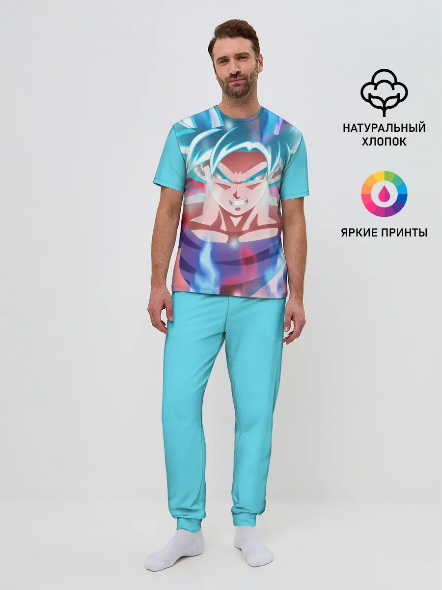 Мужская пижама с брюками / Гоку