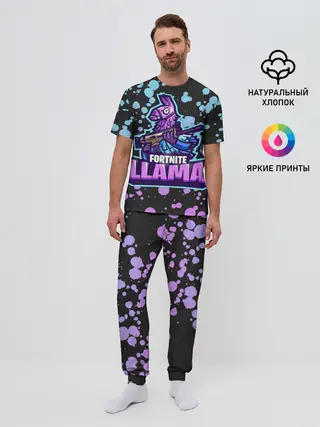 Мужская пижама с брюками / Fortnite LLAMA