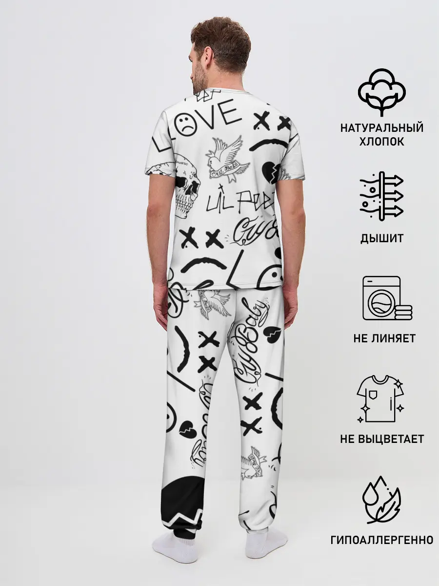 Мужская пижама с брюками / Lil Peep