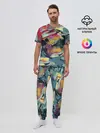 Мужская пижама с брюками / Абстрактный рисунок