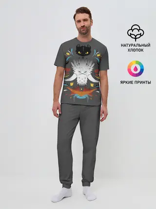 Мужская пижама с брюками / Как приручить дракона