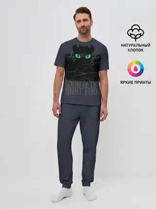 Мужская пижама с брюками / Как приручить дракона