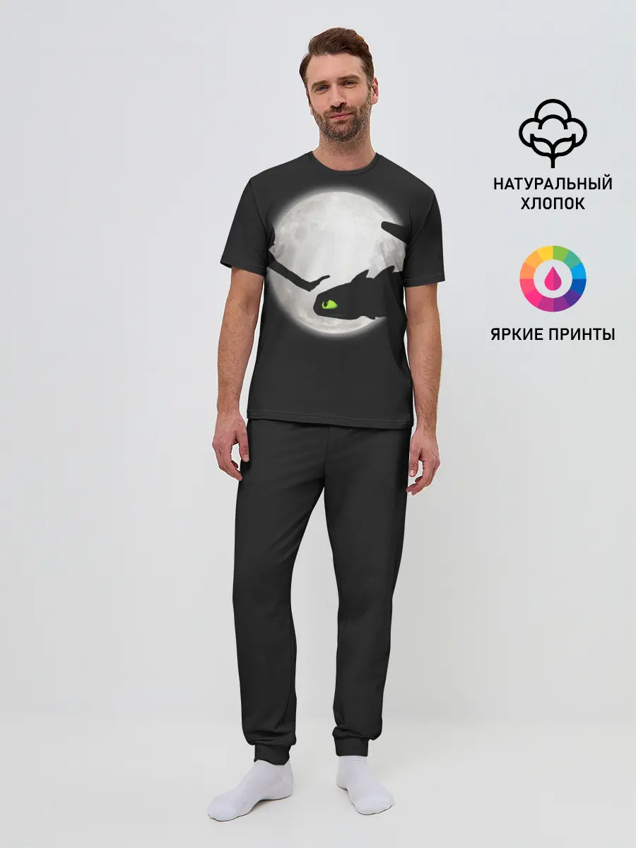 Мужская пижама с брюками / Как приручить дракона
