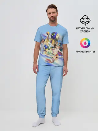 Мужская пижама с брюками / Water polo players
