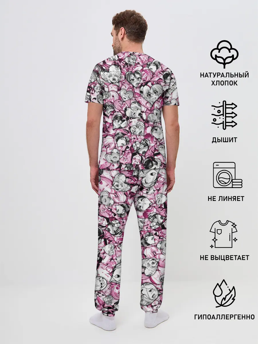 Мужская пижама с брюками / Ahegao валентинки
