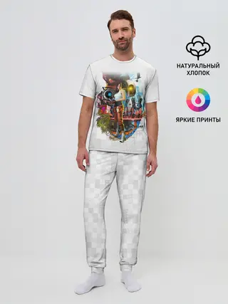 Мужская пижама с брюками / PORTAL 2 | ПОРТАЛ 2 ЧЕЛЛ