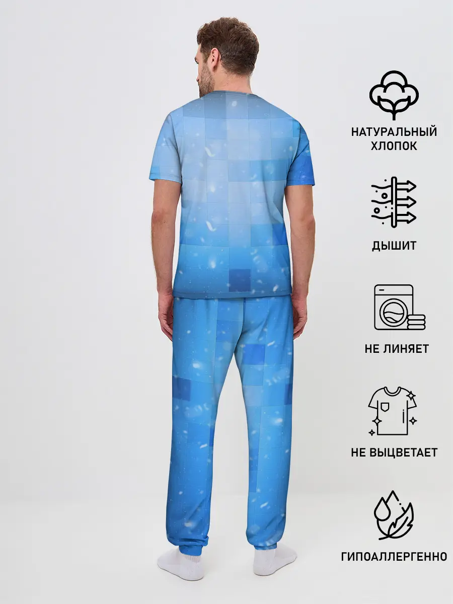 Мужская пижама с брюками / Minecraft / Майнкрафт