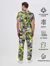 Мужская пижама с брюками / Камуфляж с авокадо