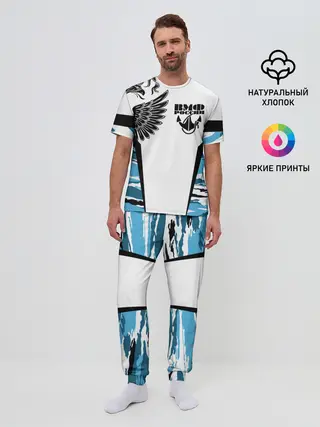 Мужская пижама с брюками / ВМФ России камуфляж