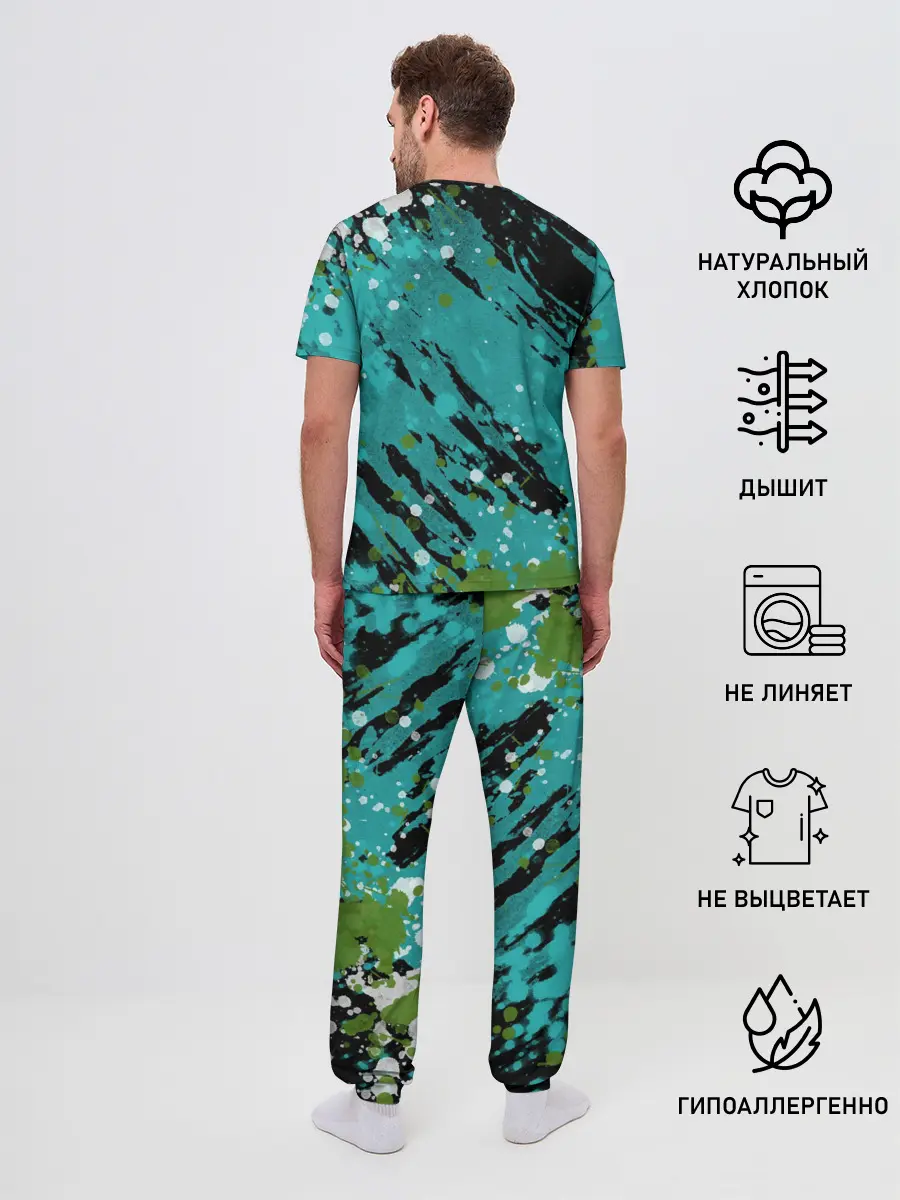 Мужская пижама с брюками / Minecraft / Майнкрафт