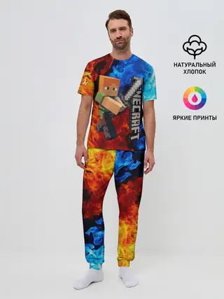 Мужская пижама с брюками / MINECRAFT