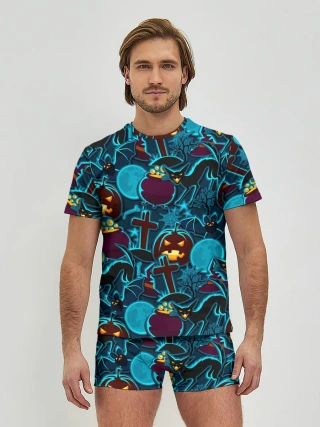 Мужские трусы с футболкой / Хэллоуин