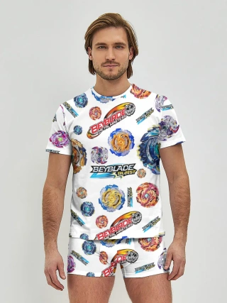 Мужские трусы с футболкой / Бейблэйд паттерн