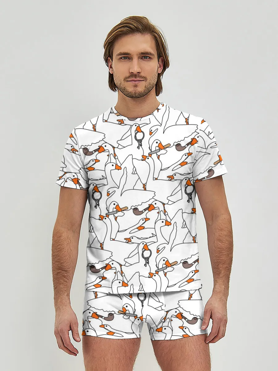 Мужские трусы с футболкой / Злой гусь