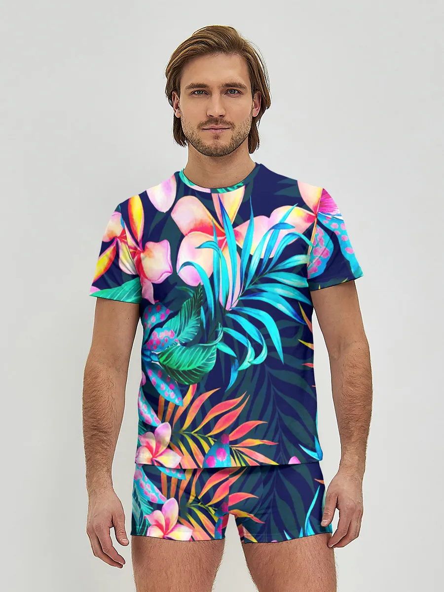 Мужские трусы с футболкой / TROPIC FLOWER