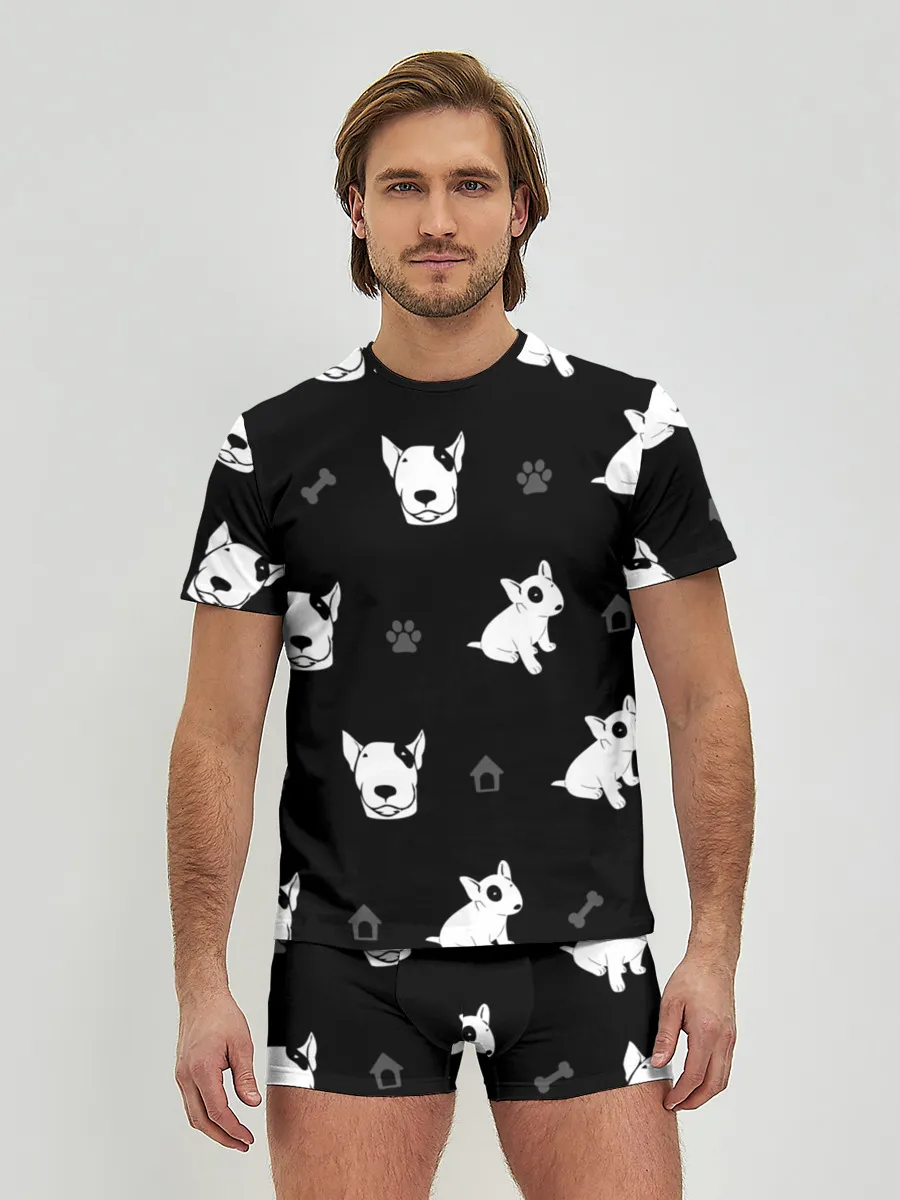 Мужские трусы с футболкой / Английский бультерьер