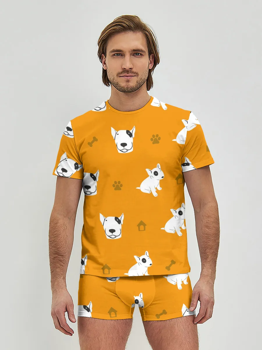 Мужские трусы с футболкой / Английский бультерьер