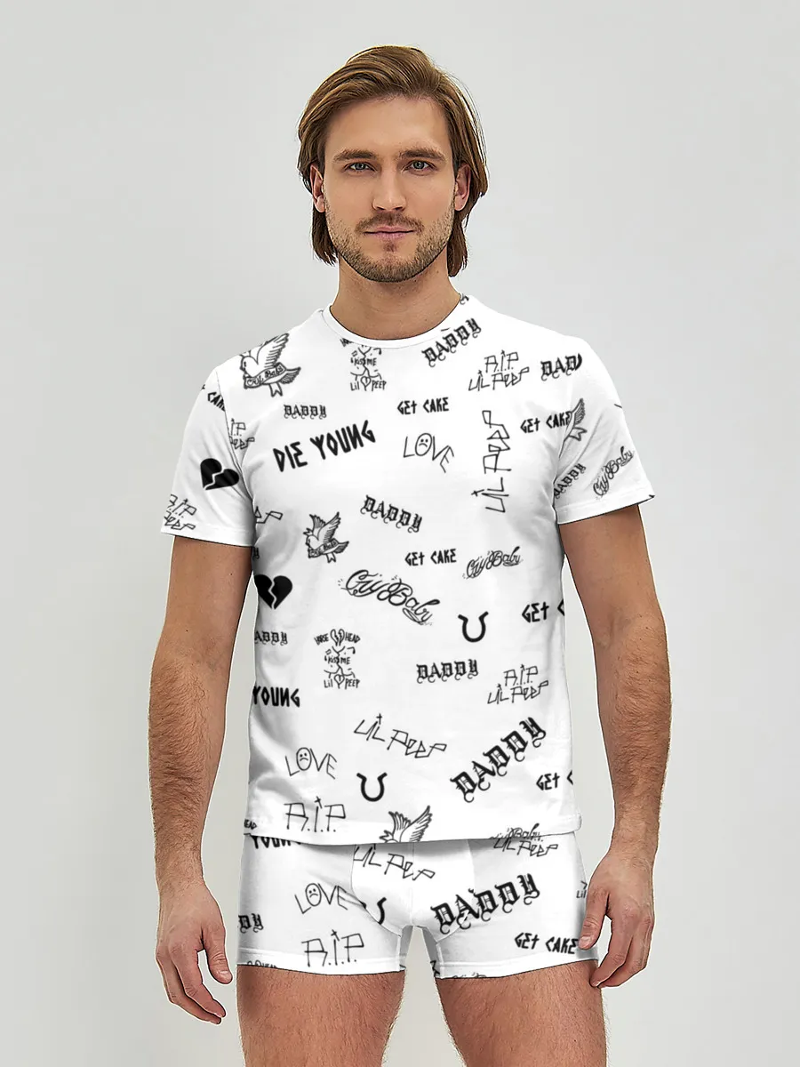 Мужские трусы с футболкой / Lil Peep