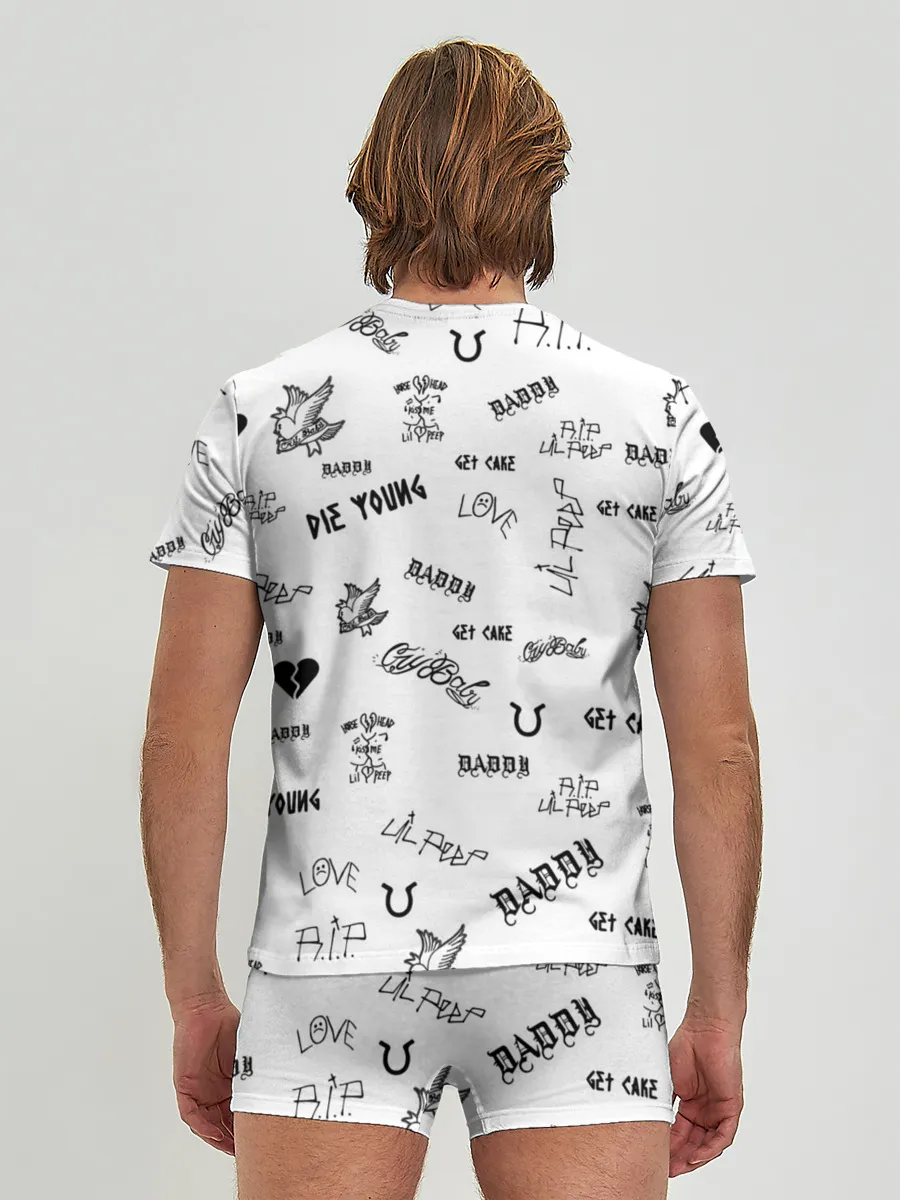 Мужские трусы с футболкой / Lil Peep