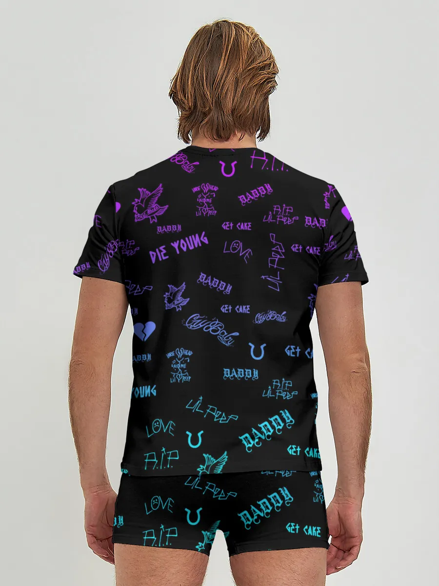 Мужские трусы с футболкой / Lil Peep