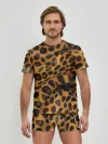 Мужские трусы с футболкой / Леопард