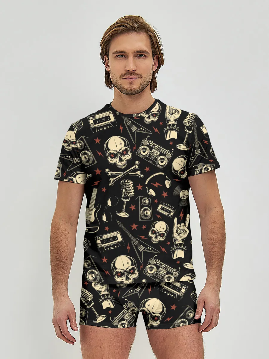 Мужские трусы с футболкой / Рок!