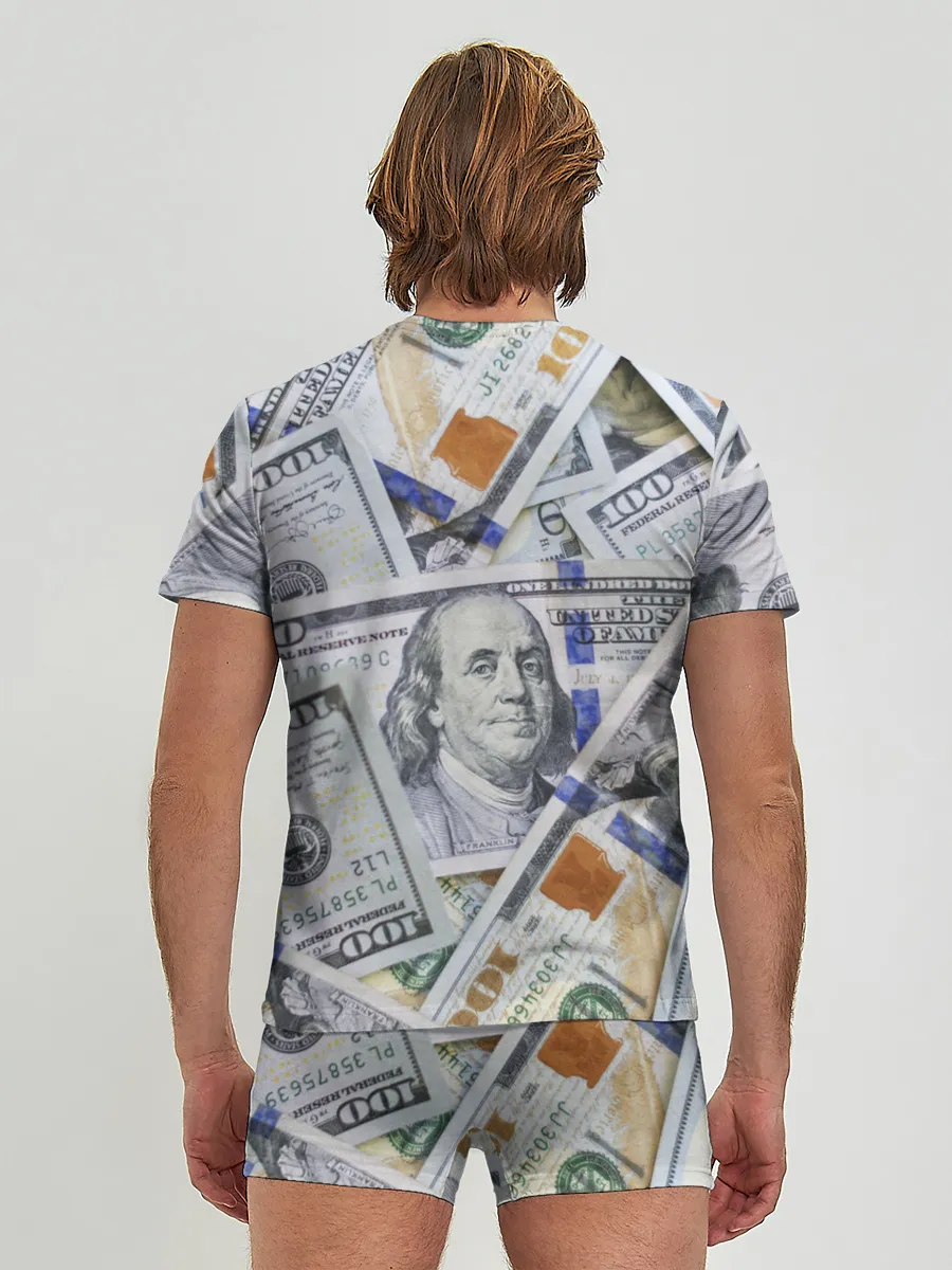 Мужские трусы с футболкой / Доллары