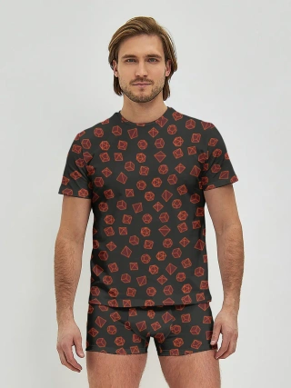 Мужские трусы с футболкой / Дайс D&D