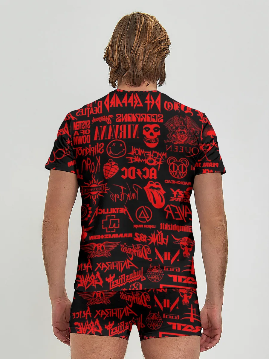 Мужские трусы с футболкой / Лучшие Рок Группы