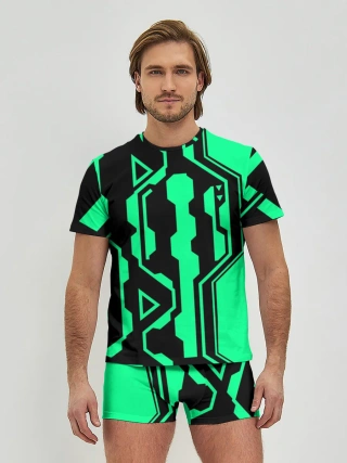 Мужские трусы с футболкой / КИБЕРПАНК