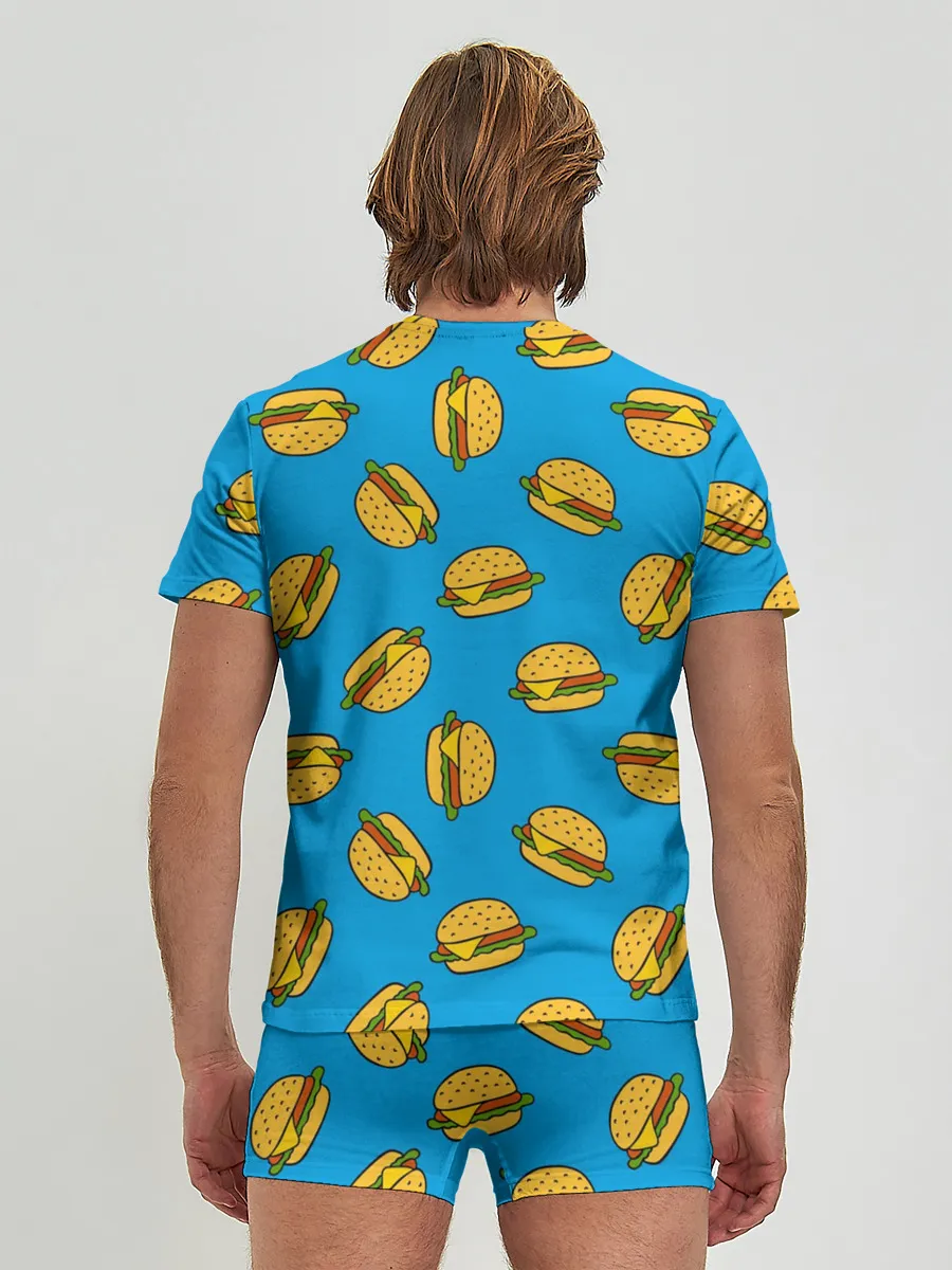 Мужские трусы с футболкой / БУРГЕРЫ